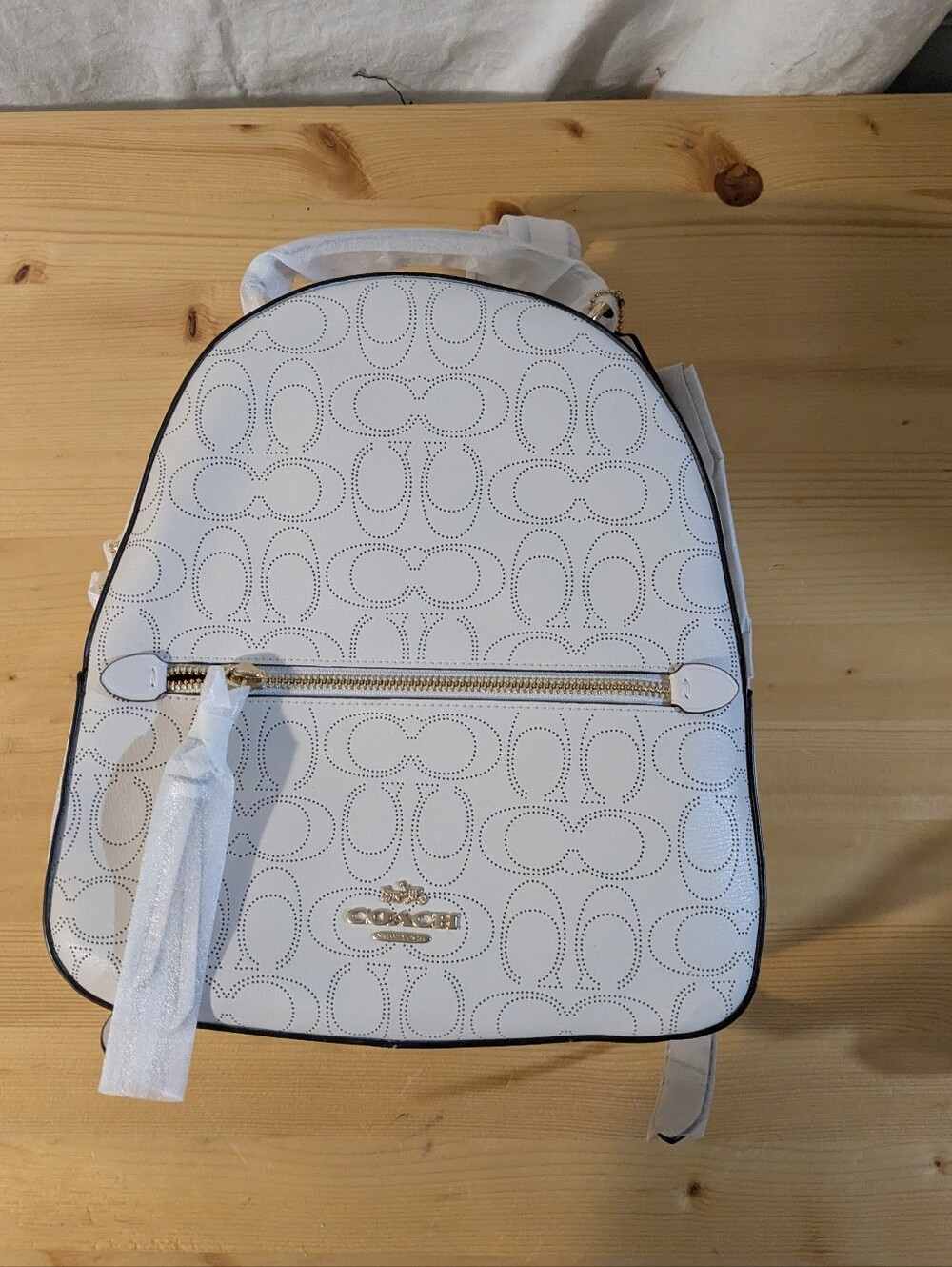Coach Jordyn Signature Backpack with Gold Hardware